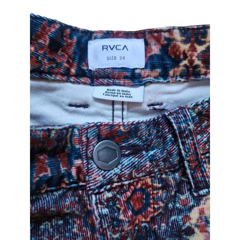 RVCA Groove High Rise Corduroy Pants Womens 24